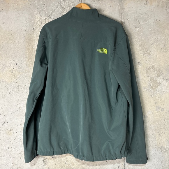 The north face Apex bionic soft shell, zip up jacket, blue green gray xl - Picture 4 of 6